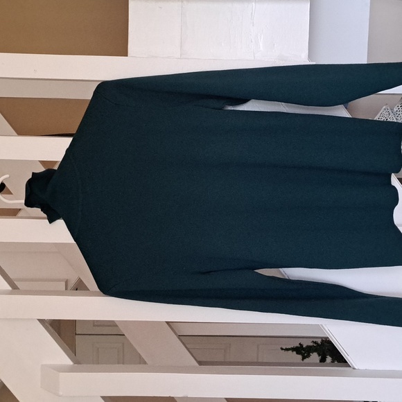 Chicos Beautiful Teal Color Turtleneck Sweater Sz2 fits M-L EUC - Picture 4 of 6